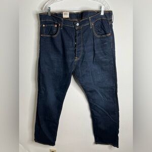 Levis 501 Original Fit Men’s Jeans Dark Blue Size 40X32 Stretch Buttons